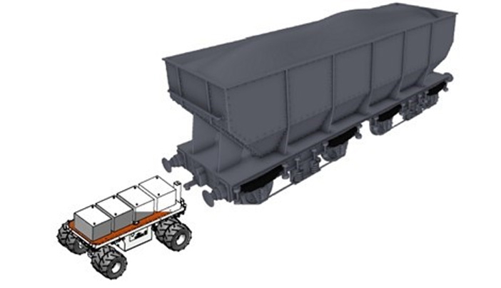 conception d'une version tracteur pousseur du TCM160 pour traction de trains